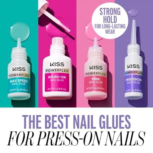 KISS PowerFlex Precision Nail Glue for Press Ons, Kits, Tips & Wraps 0.10 oz (2.96 ml) | Ultra Strong Bond for DIY Nails thumbnail 6