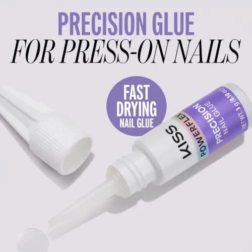 KISS PowerFlex Precision Nail Glue for Press Ons, Kits, Tips & Wraps 0.10 oz (2.96 ml) | Ultra Strong Bond for DIY Nails thumbnail 7
