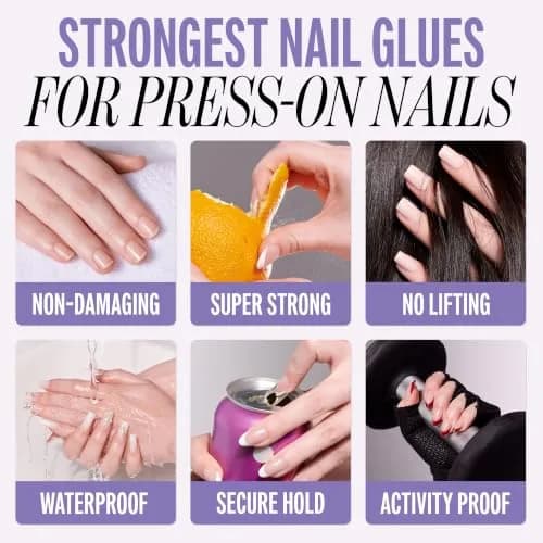 KISS PowerFlex Precision Nail Glue for Press Ons, Kits, Tips & Wraps 0.10 oz (2.96 ml) | Ultra Strong Bond for DIY Nails thumbnail 9