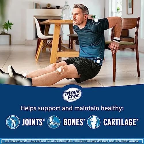 Move Free Advanced Glucosamine Chondroitin MSM + Vitamin D3 | Supports Joint & Bone Health, 120 Tablets thumbnail 5