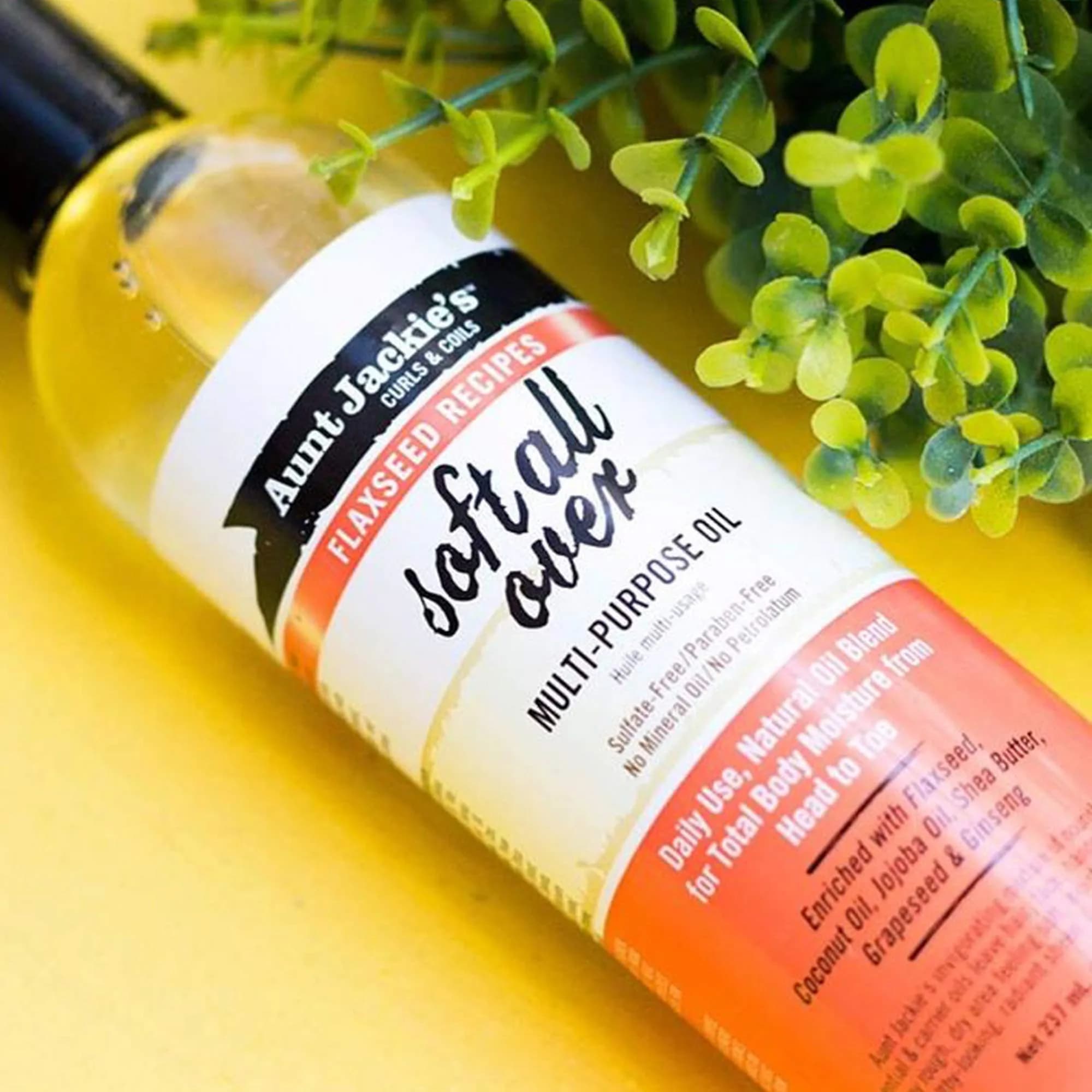 Aunt Jackie's Soft All Over Multi-Use Oil 237ml (8 Fl Oz) | Hair, Skin & Nails Therapy - view 3
