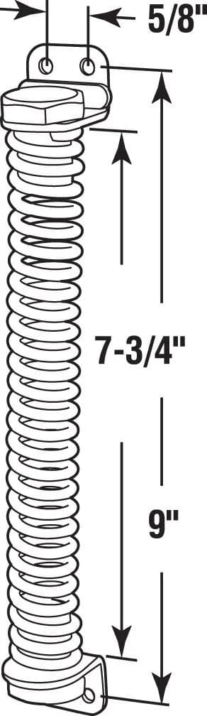 PRIME-LINE RG 18504 Self Closing Gate Spring 23cm (9 In.) | Automatic Closing for Gates - view 2