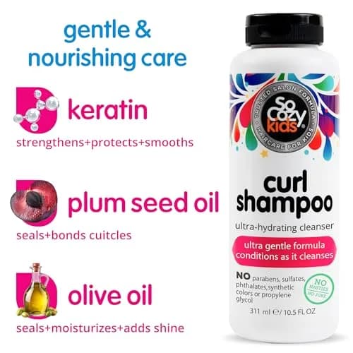 SO COZY Kids Curl Shampoo 311 ml (10.5 Fl Oz) | Gentle Hydration for Curly Hair thumbnail 3