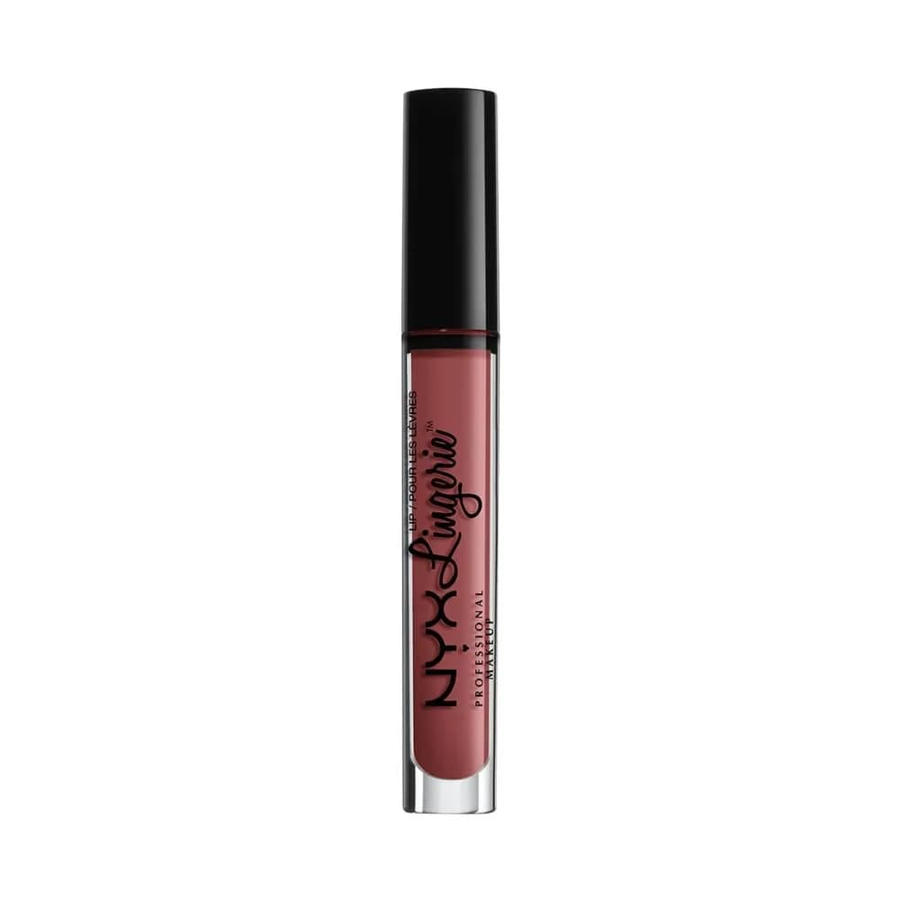 NYX PROFESSIONAL MAKEUP Lip Lingerie Exotic Matte Liquid Lipstick - Warm Mahogany Red, 3.4ml - main product image