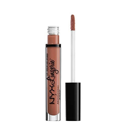 NYX PROFESSIONAL MAKEUP Lip Lingerie Matte Liquid Lipstick - Ruffle Trim, Cinnamon Pink | Long-Lasting Matte Finish thumbnail 1