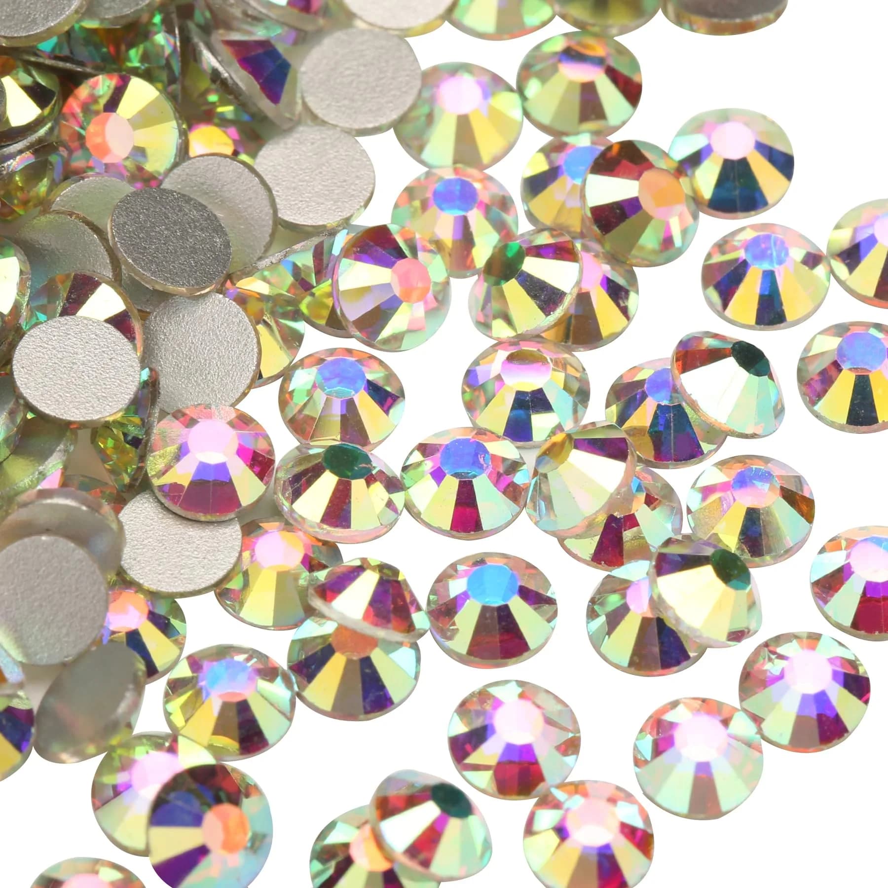 Jollin Crystal Flatback Rhinestones Gems for Crafts 3.2mm SS12 | Sparkly Glass Embellishments — ss40 144pcs