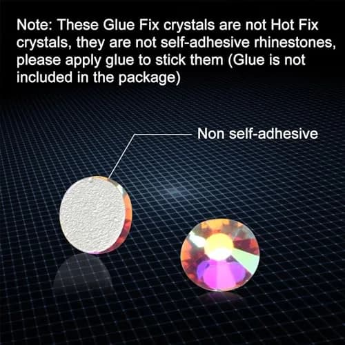 Jollin Crystal Flatback Rhinestones Gems for Crafts 8.4mm SS40 | Sparkly Glass Rhinestones for DIY Art thumbnail 5