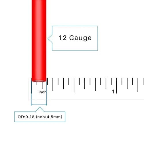 BNTECHGO 12 AWG Silicone Wire Red/Black 6 ft (1.83m) | High Temp 600V Stranded Copper Cable thumbnail 2