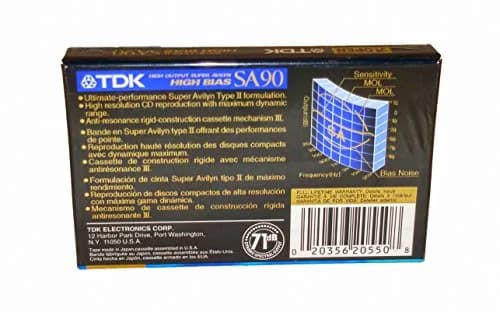 TDK SA 90 High Bias Cassette Tapes 4 Pack | Ultimate CD Performance thumbnail 3