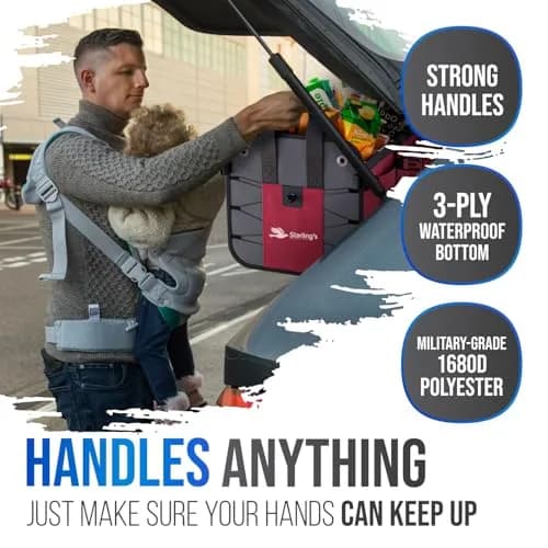 Starling's Car Trunk Organizer Large | Collapsible Waterproof Cargo Storage Box for SUV & Truck thumbnail 8