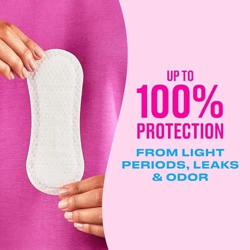 Carefree Panty Liners for Women, Regular, Wrapped, Unscented, 54 ct | Hypoallergenic & Fragrance-Free for Daily Comfort thumbnail 2