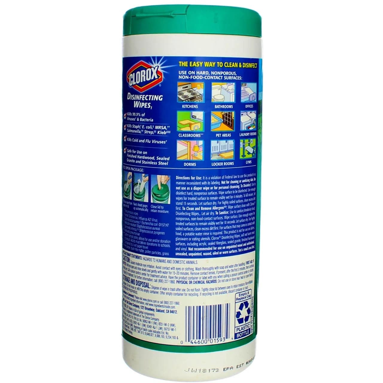Clorox Disinfecting Wet Wipes Fresh Scent 70 Count (Pack of 2) | Bleach-Free Cleaning for All-Purpose Use - view 5
