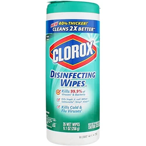 Clorox Disinfecting Wet Wipes Fresh Scent 70 Count (Pack of 2) | Bleach-Free Cleaning for All-Purpose Use thumbnail 1