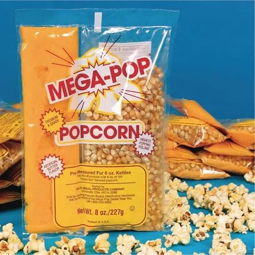 Gold Medal Mega Pop Butter Corn/Oil/Salt Kits 36 Count (Pack of 1) | 8 oz. Pouch, Salted, Plastic thumbnail 2