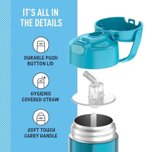 THERMOS FUNTAINER Water Bottle with Straw, 12oz (355ml) | Keeps Drinks Cold Up to 12 Hours thumbnail 4