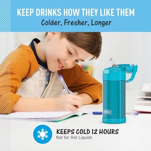 THERMOS FUNTAINER Water Bottle with Straw, 12oz (355ml) | Keeps Drinks Cold Up to 12 Hours thumbnail 5
