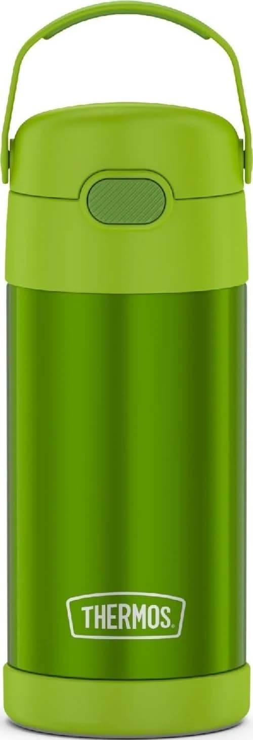 THERMOS FUNTAINER Water Bottle with Straw, 12oz (355ml) | Keeps Drinks Cold for 12 Hours — Lime
