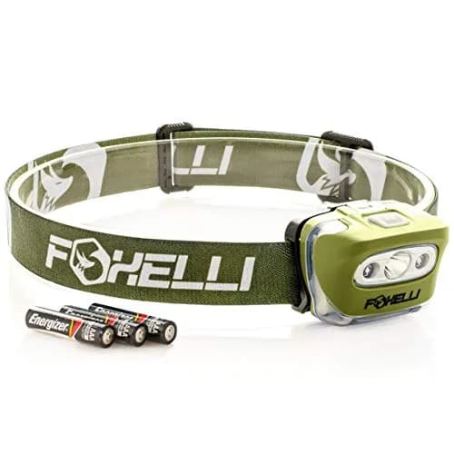 Foxelli MX20 LED Headlamp 165 Lumens (3.2 oz / 91 g) | Brightest Headlight for Camping, Hiking, Running thumbnail 7