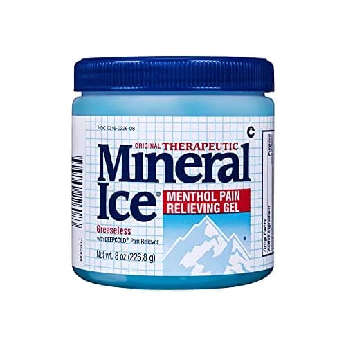 Mineral Ice Therapeutic Menthol Pain Relief Gel, 8 Oz | Greaseless, Fast-Absorbing, Cooling Relief for Muscles & Joints thumbnail 1