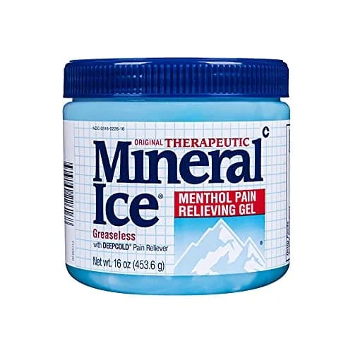 Mineral Ice Therapeutic Menthol Pain Relief Gel, 16 Oz | Greaseless, Deep Cold Relief for Muscles & Joints thumbnail 1