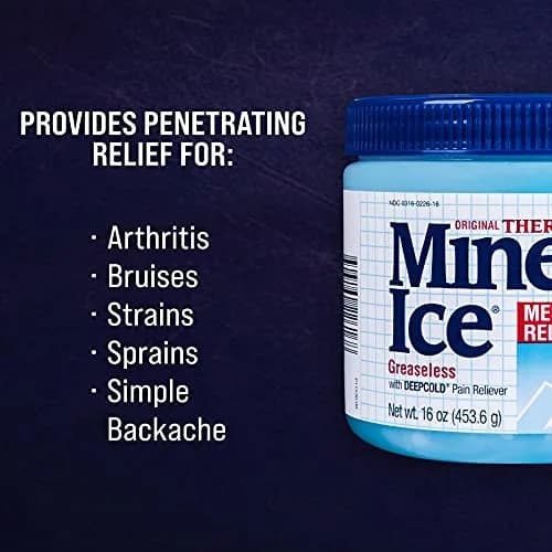 Mineral Ice Therapeutic Menthol Pain Relief Gel, 16 Oz | Greaseless, Deep Cold Relief for Muscles & Joints thumbnail 5