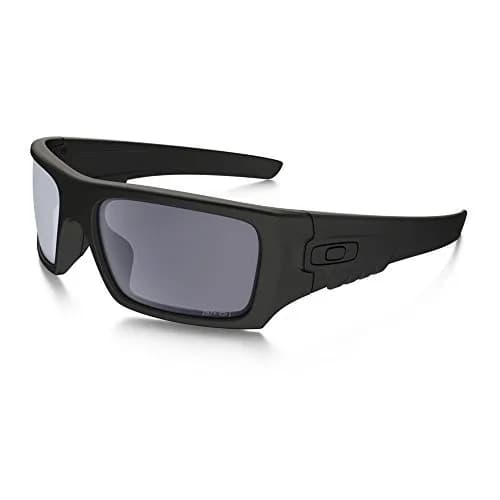 Oakley Mens OO9253 Det Cord Rectangular Sunglasses, Matte Black/Grey, 61 mm | Ballistic & Fashion-Ready thumbnail 1