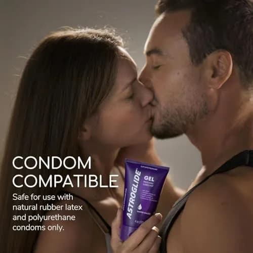 Astroglide Water-Based Gel Lube, 360ml (12 Fl Oz) | Thick, Stay-Put Formula for Comfort & Glide thumbnail 5