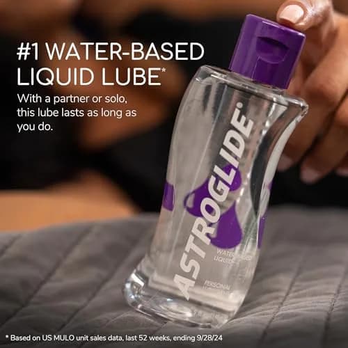 Astroglide Water-Based Lubricant 2.5 Fl Oz (74ml) - 3 Pack | Silky Smooth Glide for Intimacy thumbnail 2
