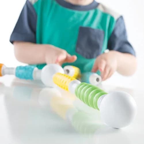 Guidecraft Grippies Builders - 30 Piece Set: Soft Grip Magnetic Building Toy for Toddlers thumbnail 5