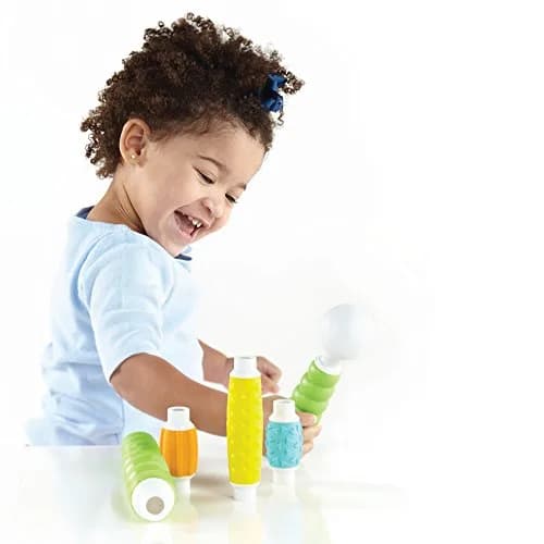 Guidecraft Grippies Builders - 30 Piece Set: Soft Grip Magnetic Building Toy for Toddlers thumbnail 8