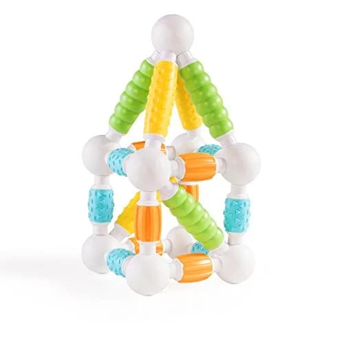 Guidecraft Grippies Builders - 30 Piece Set: Soft Grip Magnetic Building Toy for Toddlers thumbnail 2