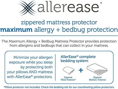Aller-Ease Maximum Allergy Mattress Protector King Size | Waterproof & Breathable thumbnail 3