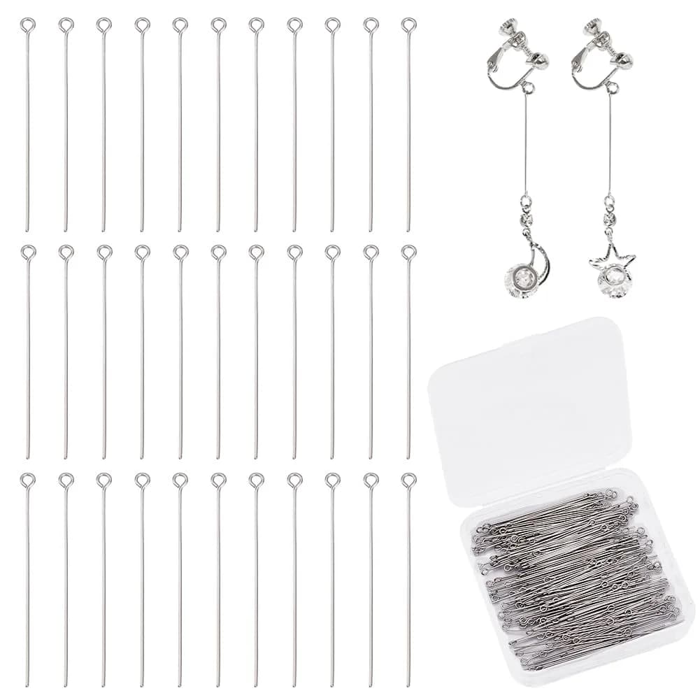 PH PandaHall Stainless Steel Head Pins 205 Pcs | Jewelry Making Supplies for DIY & Crafts