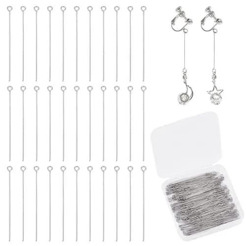 PH PandaHall Stainless Steel Head Pins 205 Pcs | Jewelry Making Supplies for DIY & Crafts thumbnail 1