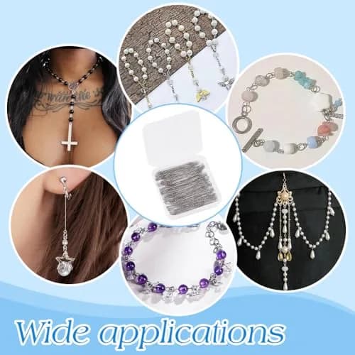 PH PandaHall Stainless Steel Head Pins 205 Pcs | Jewelry Making Supplies for DIY & Crafts thumbnail 6