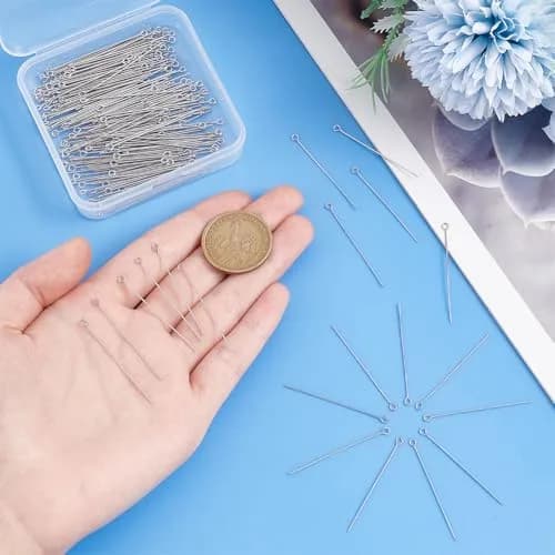 PH PandaHall Stainless Steel Head Pins 205 Pcs | Jewelry Making Supplies for DIY & Crafts thumbnail 3