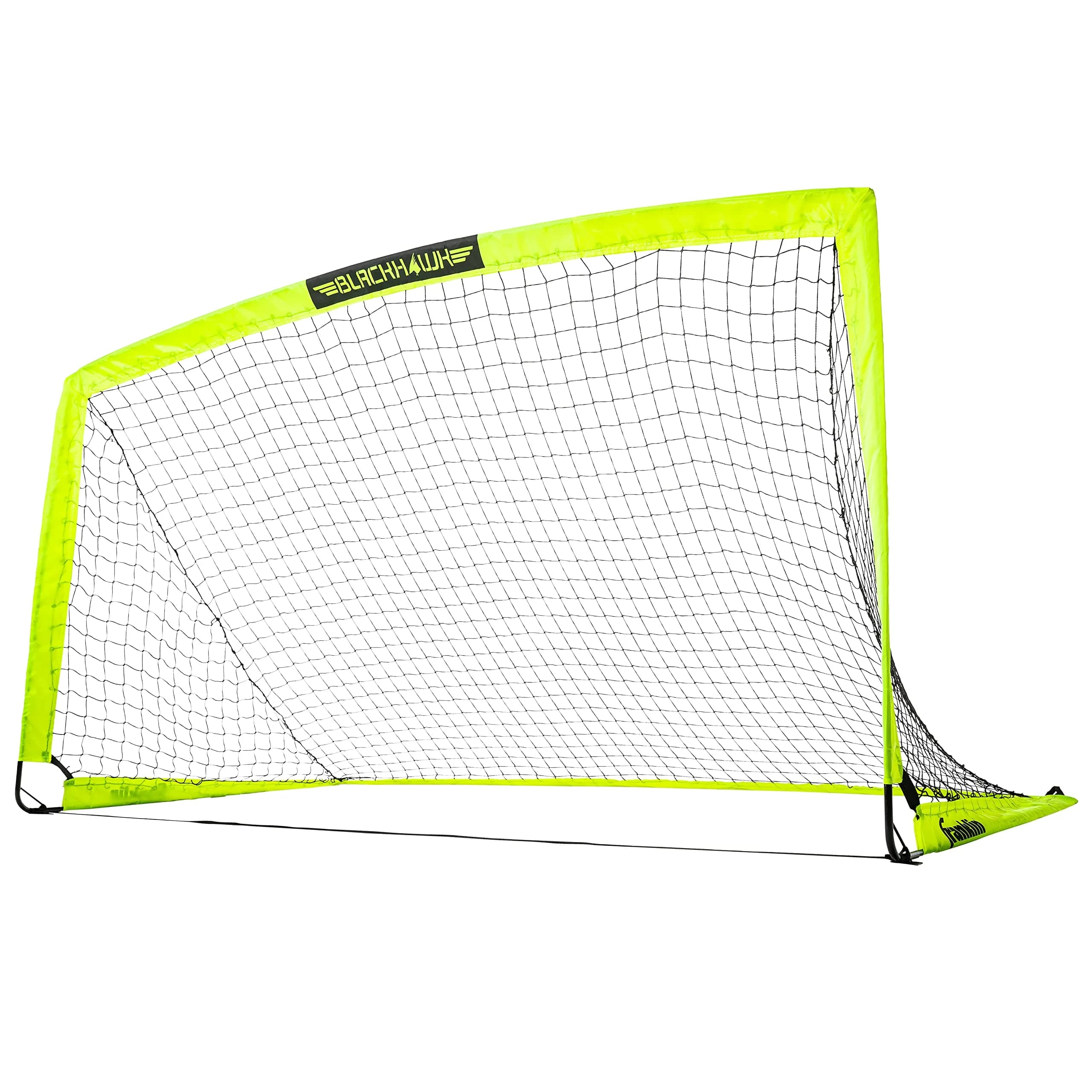 Franklin Sports Fiberglass Blackhawk Goal - Extra Large | Portable Backyard Soccer Net