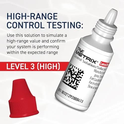 TRUE METRIX Control Solution Level 3 | 3 mL Bottle for Blood Glucose Testing thumbnail 6