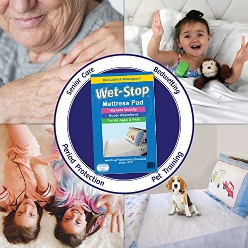 Wet-Stop3 Kit Bedwetting Alarm with Waterproof Bed Pad | Clinically Proven, Pediatric Designed, 6 Alarm Tones, Vibration, Waterproof Mattress Cover, 34" x 36" thumbnail 5