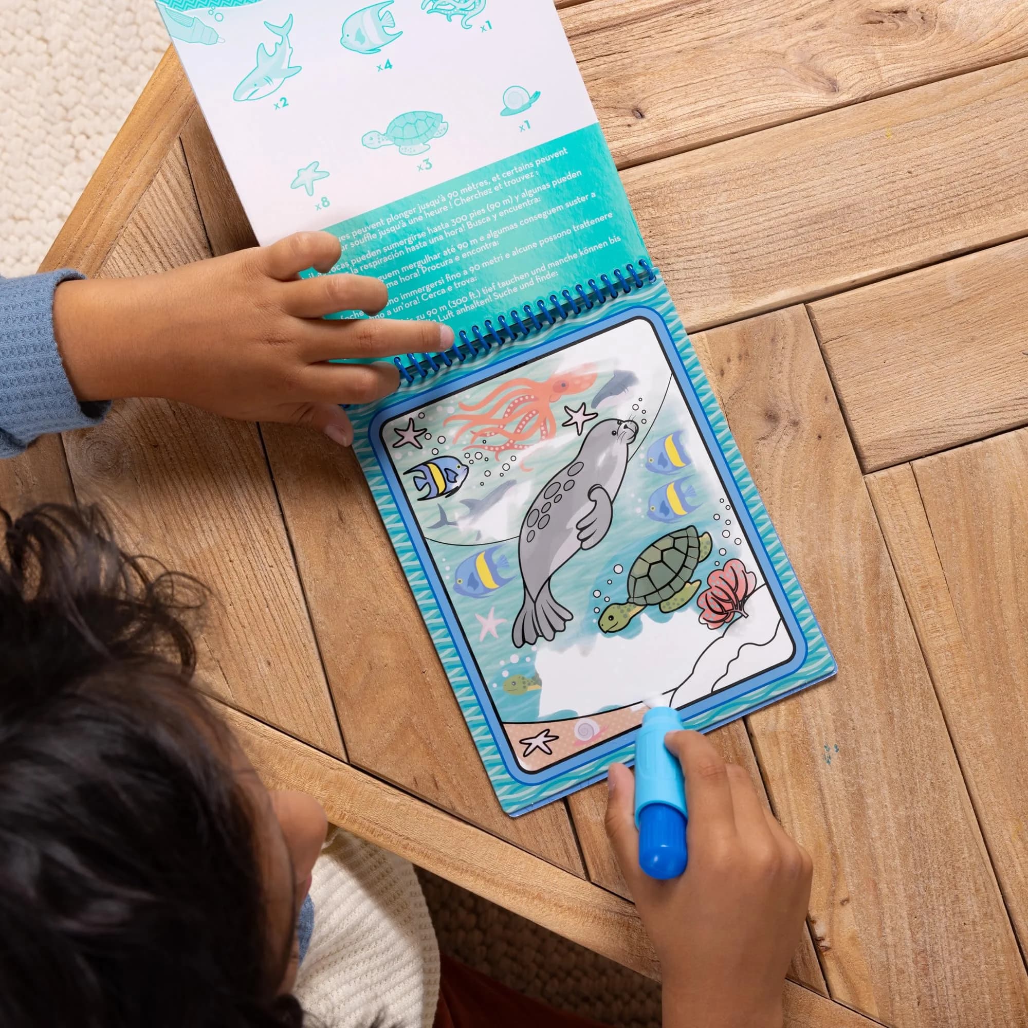 Melissa & Doug Water Wow! Under The Sea Activity Pad | Mess-Free Coloring for Ages 3+ - view 7