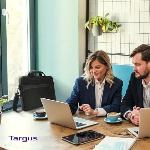 Targus Laptop Slim Briefcase for 15.6-inches | Water-Resistant, Lightweight, Professional thumbnail 2