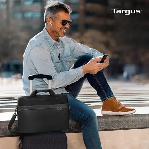 Targus Laptop Slim Briefcase for 15.6-inches | Water-Resistant, Lightweight, Professional thumbnail 3