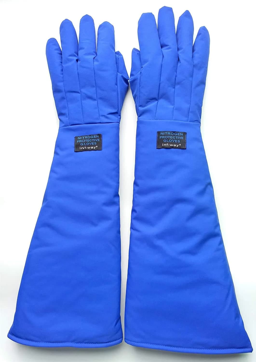 Inf-way Blue Shoulder Length/27" Cryogenic Gloves for Extreme Cold Protection - main product image