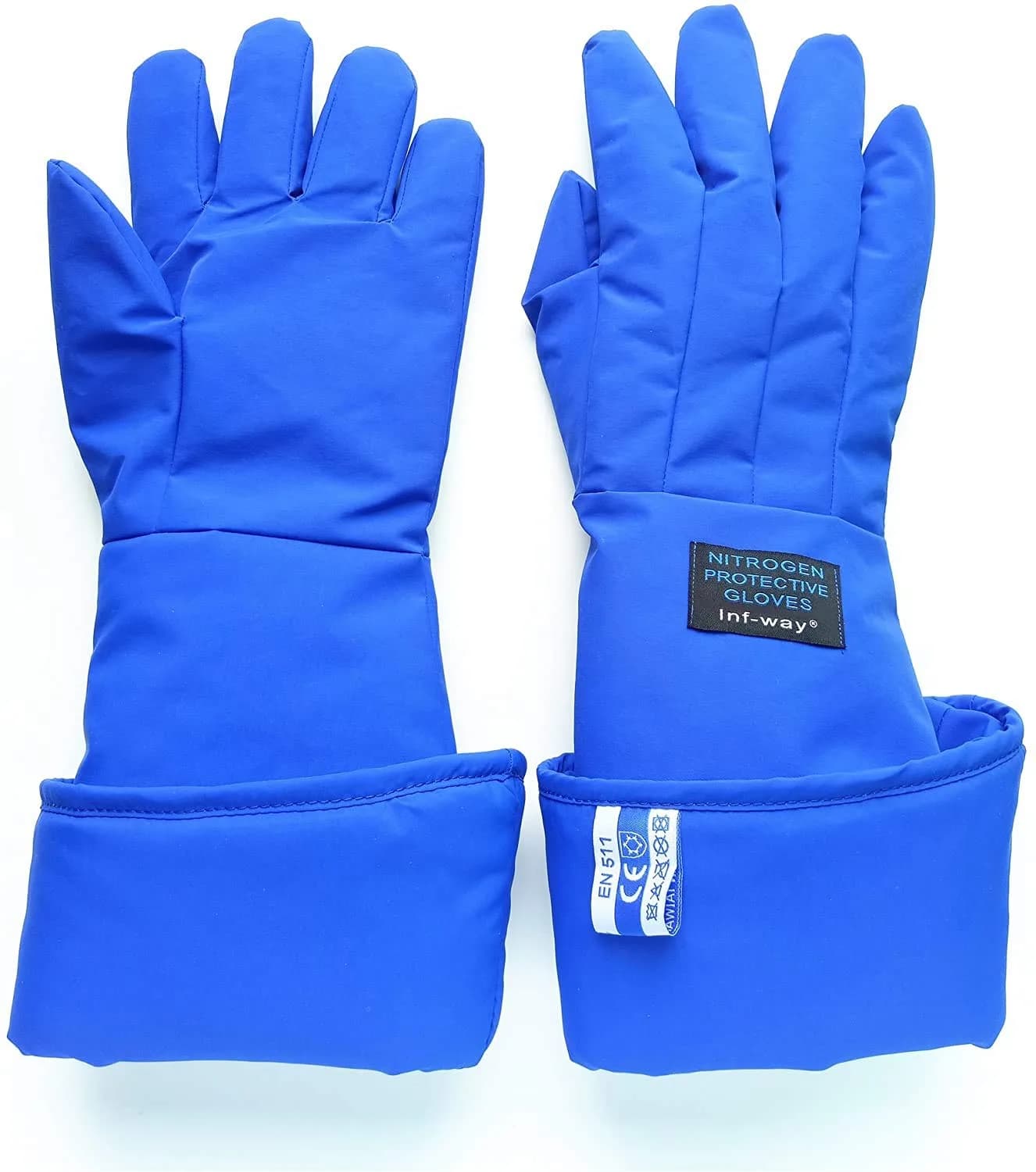 Inf-way Blue Shoulder Length/27" Cryogenic Gloves for Extreme Cold Protection - view 2