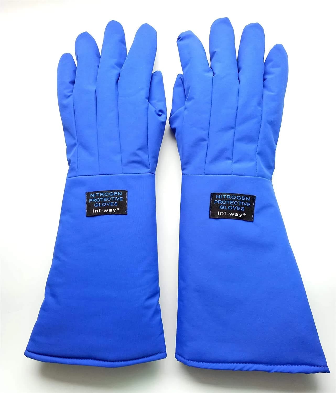 Inf-way Blue Elbow Length Cryogenic Gloves - 19" for Extreme Cold Protection - main product image