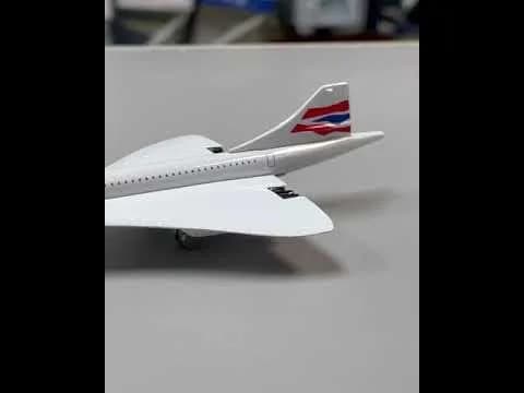 Daron British Airways Concorde Single Plane Toy , White Small | Die-Cast Model for Kids & Collectors thumbnail 5