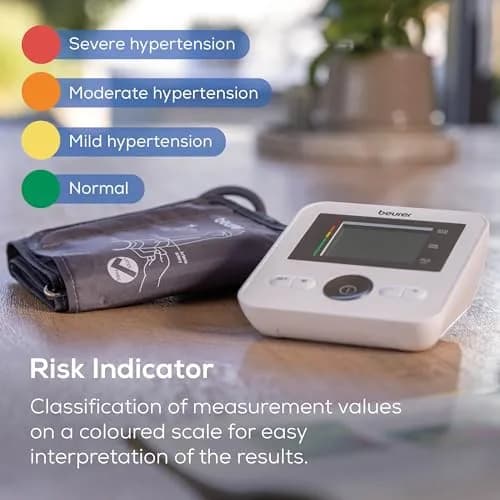 Beurer BM27 Blood Pressure Monitor with Universal Cuff 22-42cm (8.7-16.5") | 4 User Profiles, App Sync thumbnail 7