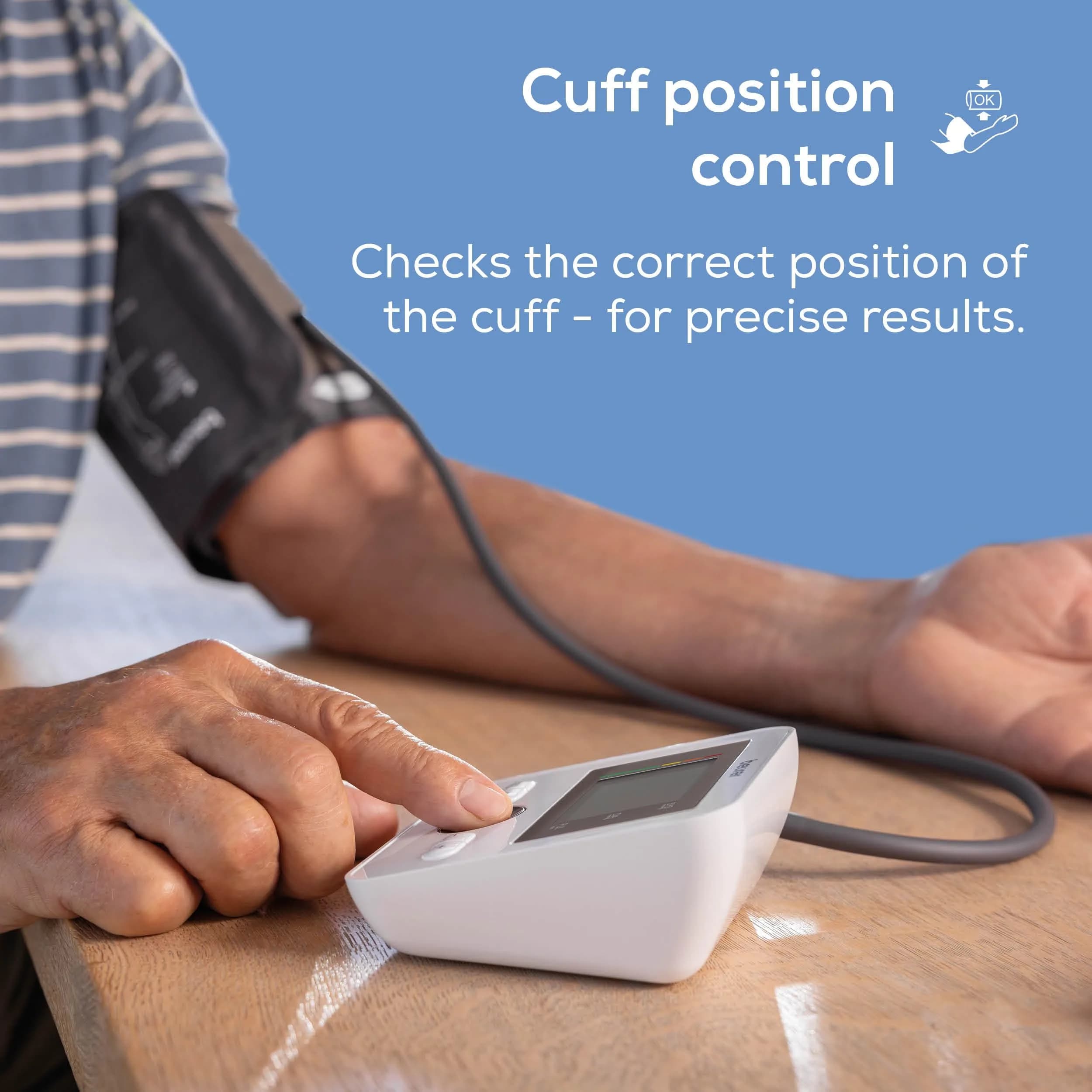 Beurer BM27 Blood Pressure Monitor with Universal Cuff 22-42cm (8.7-16.5") | 4 User Profiles, App Sync - view 3