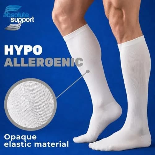 ABSOLUTE SUPPORT Men Opaque Compression Socks 20-30mmHg | Made in USA, Support Varicose Veins & Swelling, X-Large thumbnail 2
