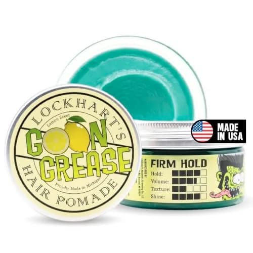 Lockhart's Goon Grease Oil Pomade for Men, Firm Hold, Lemon, 3.4 oz | Classic, Heavy Shine, Reworkable thumbnail 1